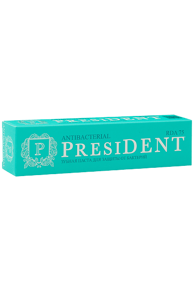 зубная паста PRESIDENT Antibacterial (75 RDA) 50 мл