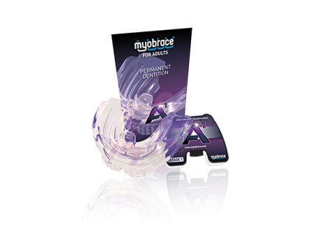 MA1Lc Myobrace для взрослых Этап 1 Коррекция вредных привычек. LARGE / Прозрачный (MRC)